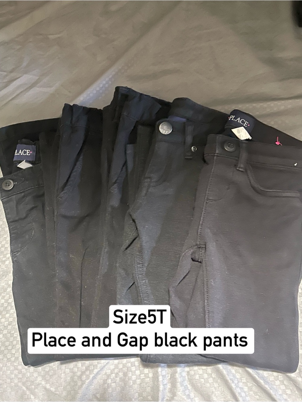 5pcs bundle black pants place & gap 5T